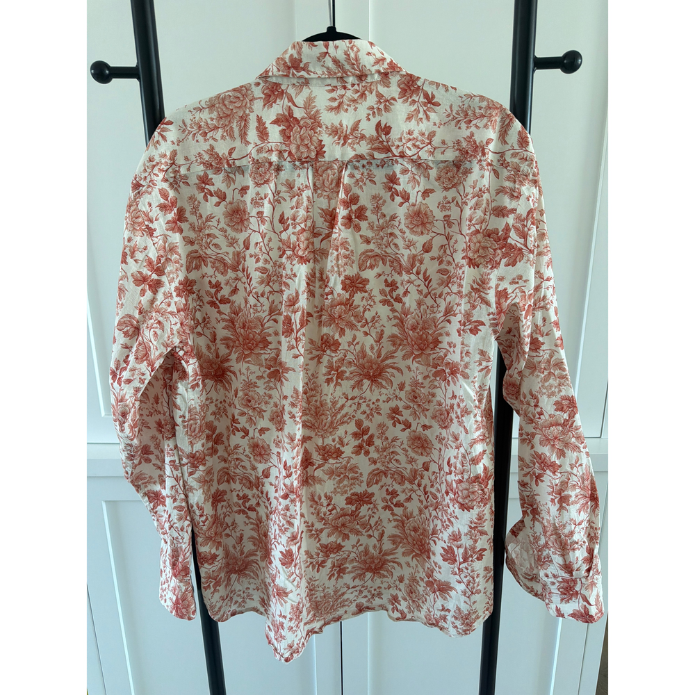 V. Chapman Red Floral Long Sleeve Button Down Shirt - Picture 2 of 3